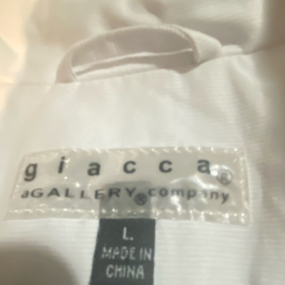 High Fashion Giacca White  Waist length trench coat - Picture 3 of 9